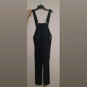 Skinny Denim Overalls
